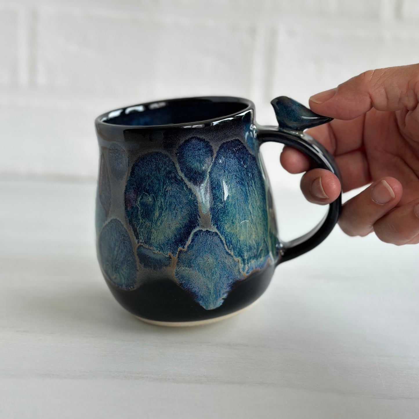 Zen Bird Mug, Frozen Lake, 17oz #03