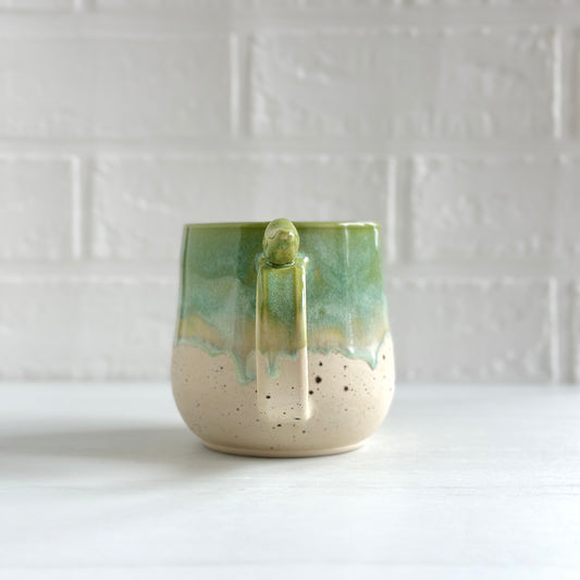 Zen Bird Mug, Sand & Sea in Sea Green, 16oz #13