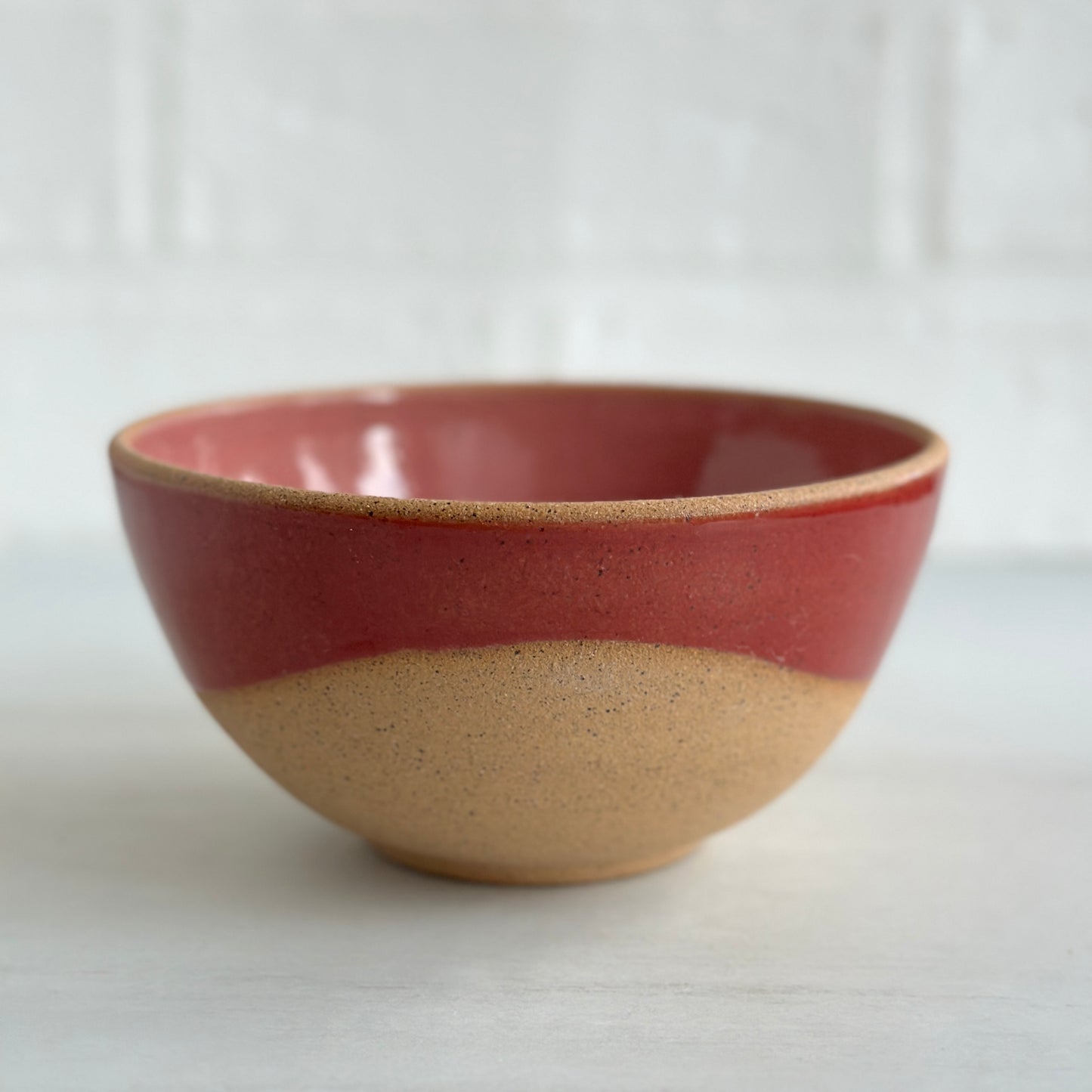 Speckled Clay Retro Flower Bowl