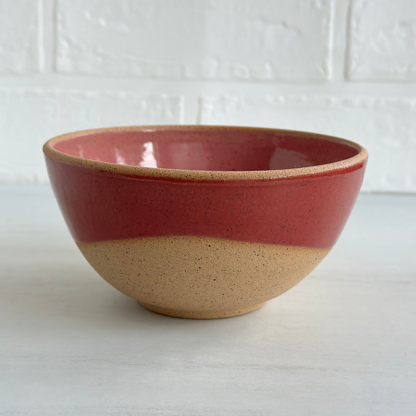 Speckled Clay Retro Flower Bowl