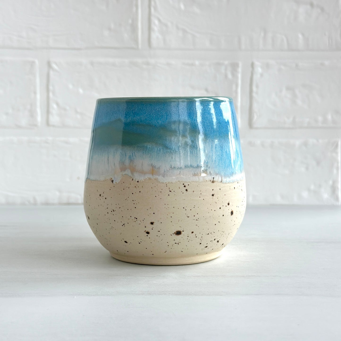 Zen Bird Mug,  Sand & Sea in Summer Beach, 16oz #14