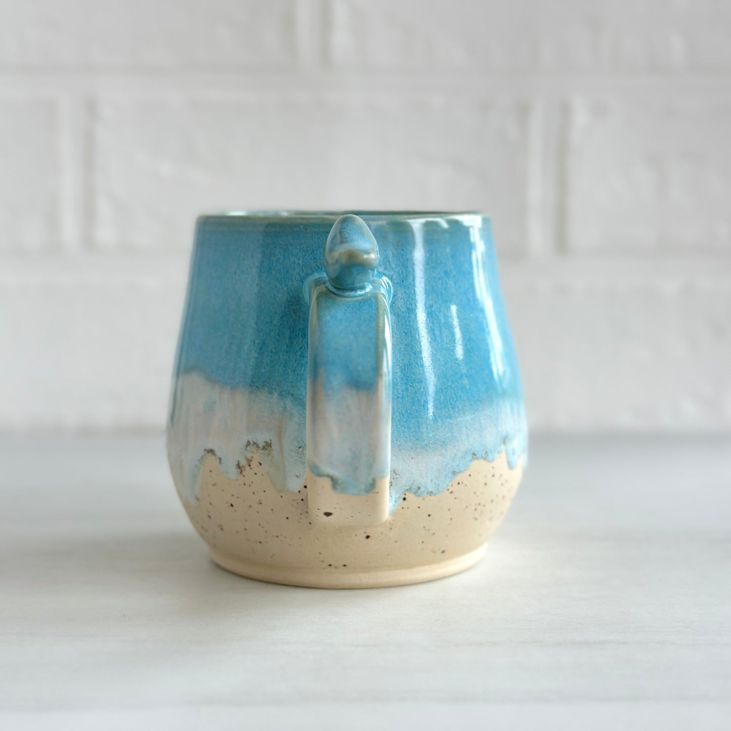 Zen Bird Mug,  Sand & Sea in Summer Beach, 16oz #15