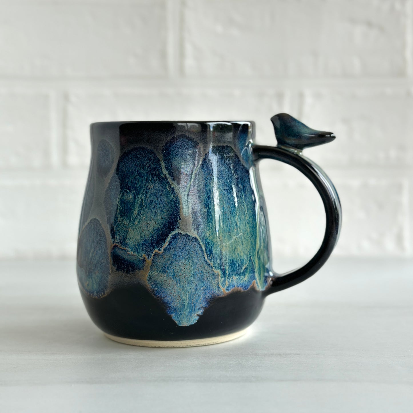 Zen Bird Mug, Frozen Lake, 17oz   #03