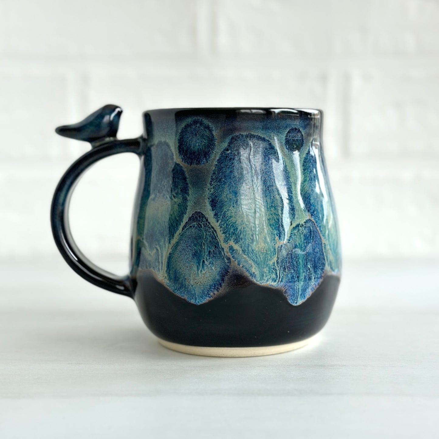 Zen Bird Mug, Frozen Lake, 17oz   #03
