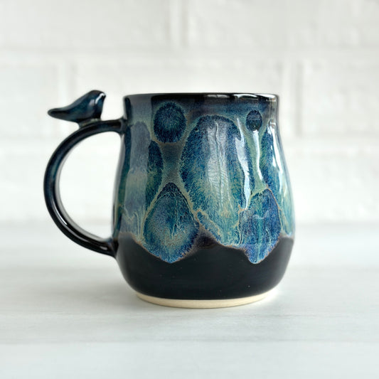 Zen Bird Mug, Frozen Lake, 17oz   #03