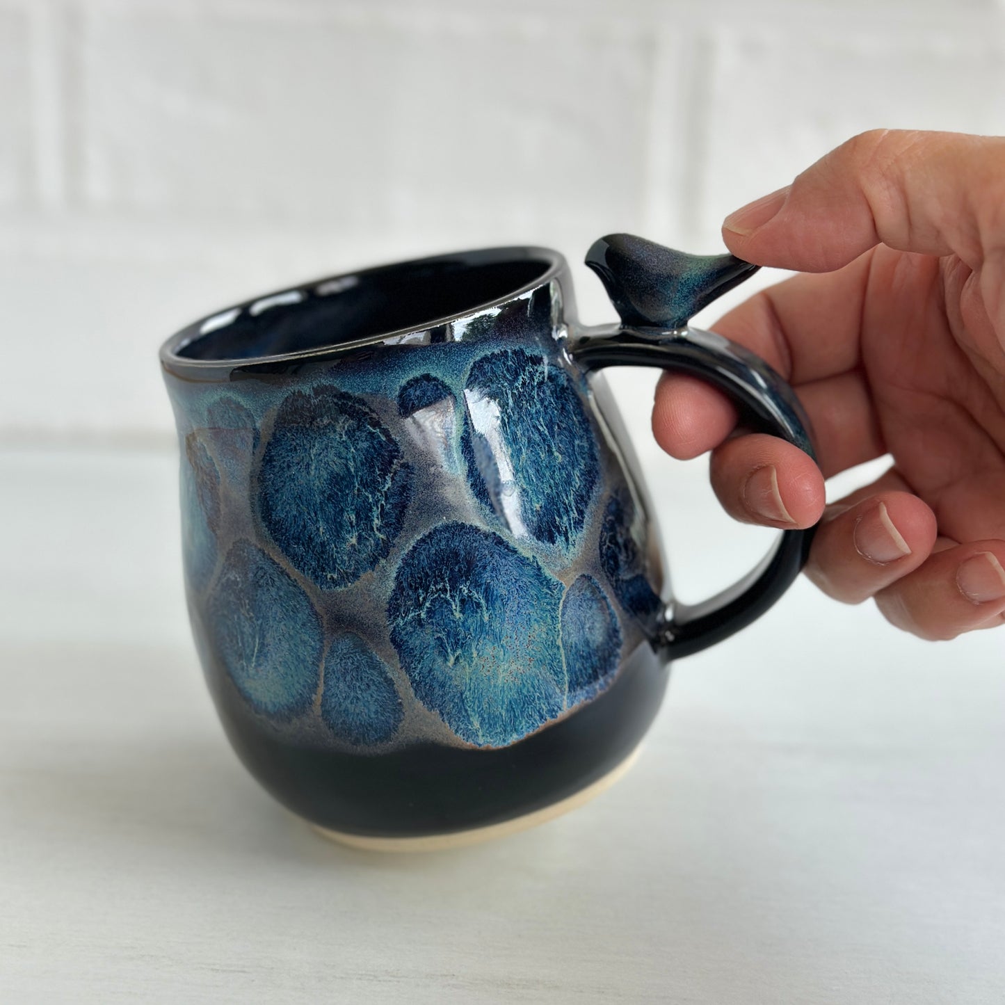 Zen Bird Mug, Frozen Lake, 17oz   #04