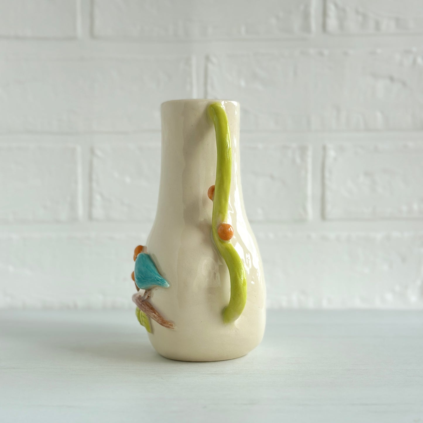 Blue Bird Bud Vase
