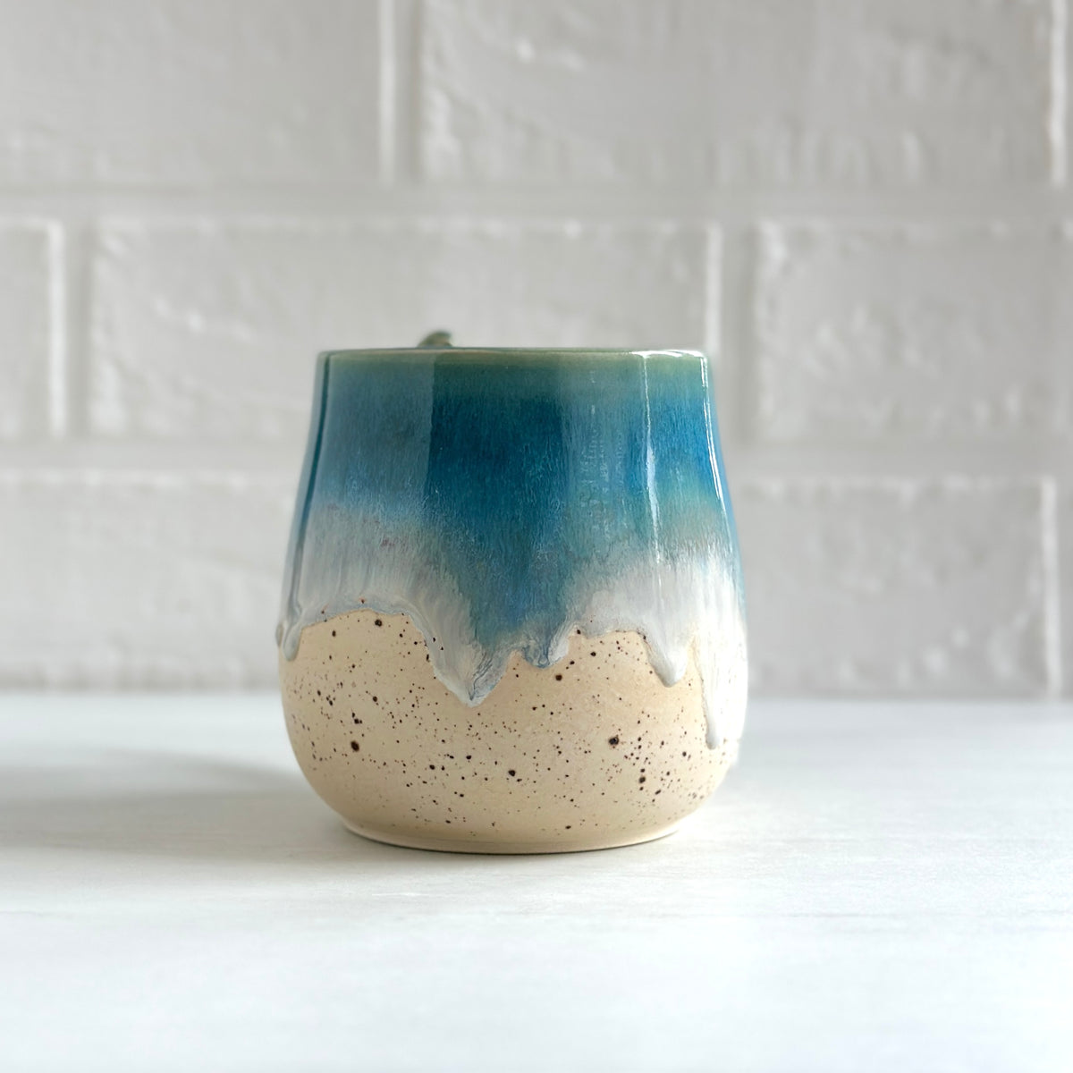 Zen Bird Mug,  Sand & Sea in Ocean Blue  #15